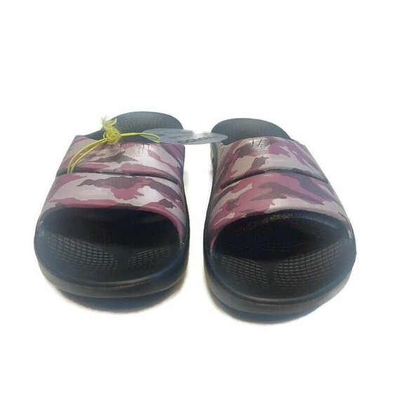 OOFOS Ooahh Limited Recovery Slide Womens Size 5 Pool Sandal Purple Camo - Picture 7 of 11